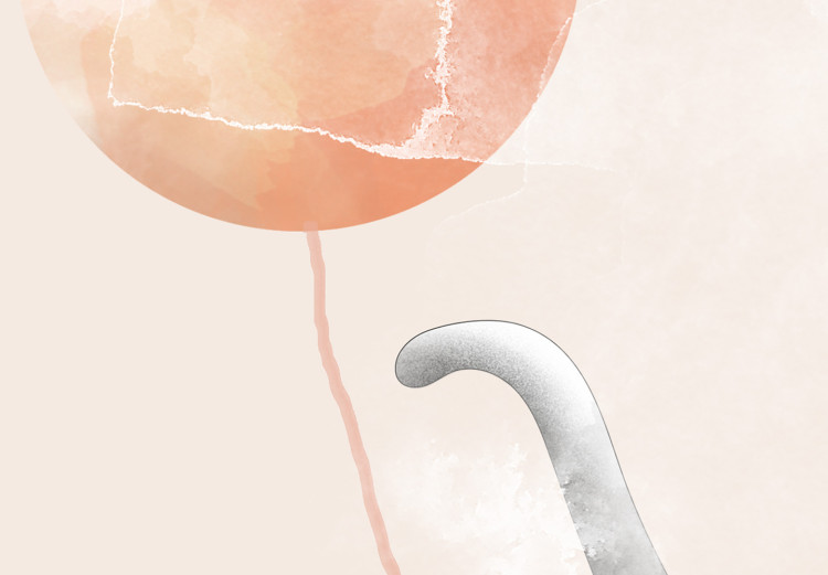 Canvas Art Print Joyful Elephant and Clouds (1-piece) Vertical - composition for children 143496 additionalImage 4