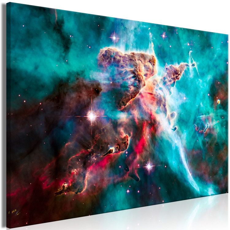 Canvas Print Galactic Journey - Photo Showing the Colorful Creations of the Cosmos 146296 additionalImage 2