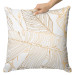 Decorative Microfiber Pillow Art Nouveau leaves - a minimalist floral pattern in gold cushions 146796 additionalThumb 5