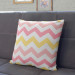 Decorative Microfiber Pillow Red and yellow zigzags - composition with geometric motif cushions 146996 additionalThumb 3