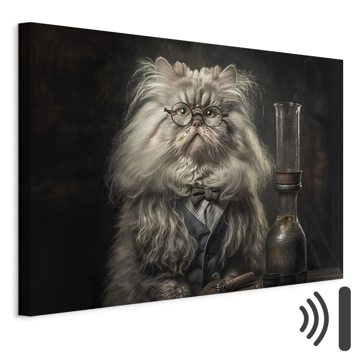 Canvas AI Persian Cat - Portrait of a Fantasy Animal in the Guise of a Professor - Horizontal 150196 additionalImage 8