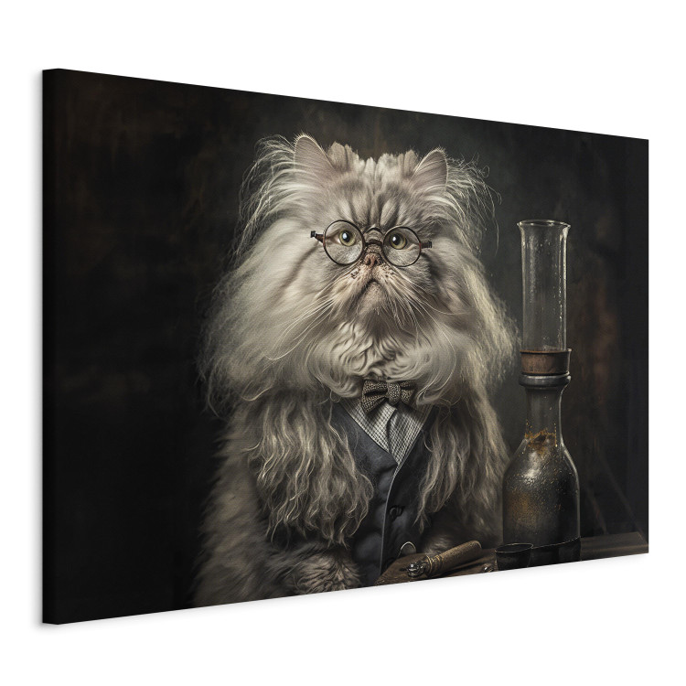 Canvas AI Persian Cat - Portrait of a Fantasy Animal in the Guise of a Professor - Horizontal 150196 additionalImage 2