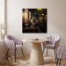 Canvas Art Print AI Dog Miniature Schnauzer - Portrait of a Animal in a Pub With a Beer - Square 150296 additionalThumb 9