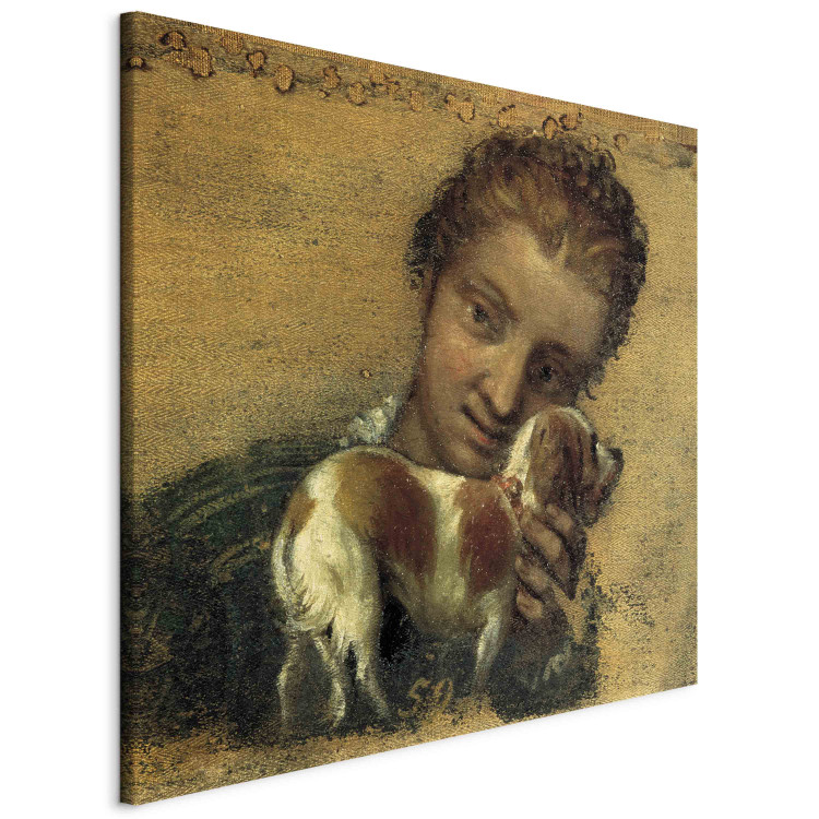 Art Reproduction Young Woman with Dog 153496 additionalImage 2