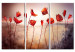 Canvas Bright red poppies 46896