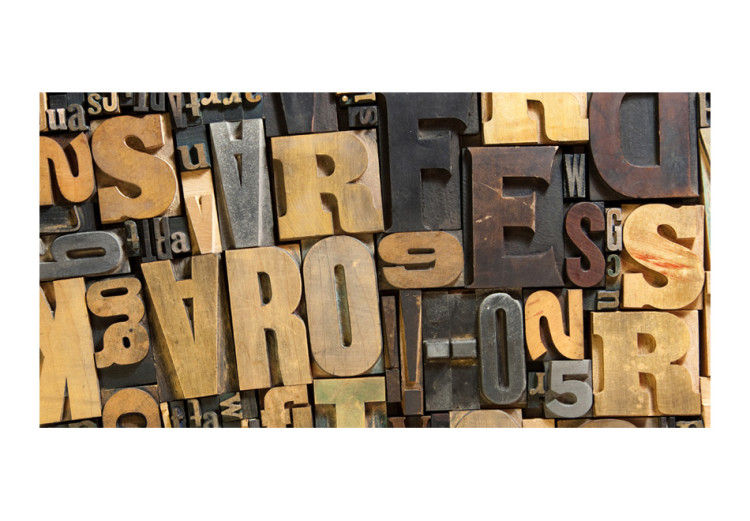 Photo Wallpaper Wooden letters 60896 additionalImage 1