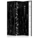 Room Divider Screen Black Elegance - black and white texture with ornaments and flowers 95696