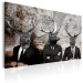 Canvas Print Deer in Suits (1-piece) - Playful Characters in Banksy Style 106107 additionalThumb 2