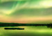 Canvas Illuminated Sky (1-piece) - Night Landscape over Quiet Lake 106207 additionalThumb 5