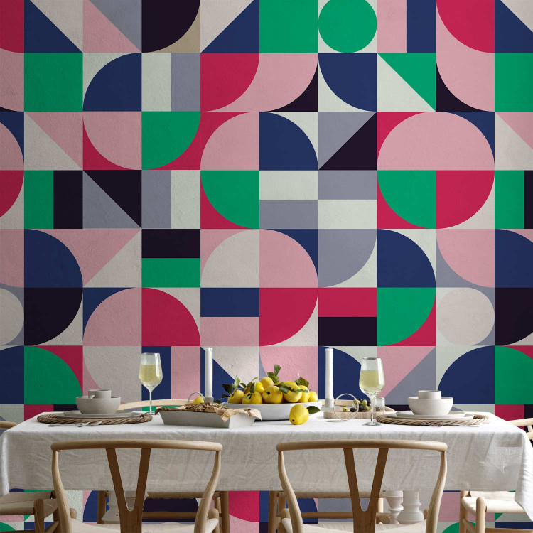 Modern Wallpaper Geometric Mosaic (Colourful) 108107 additionalImage 4
