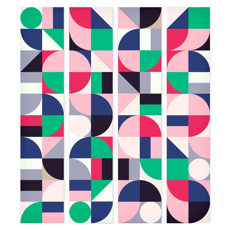 Modern Wallpaper Geometric Mosaic (Colourful) 108107 additionalImage 1