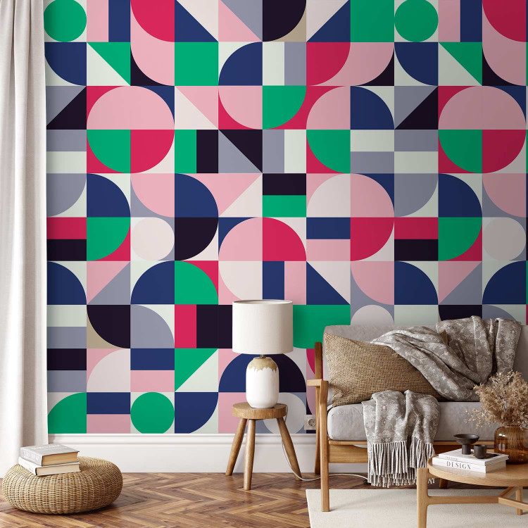 Modern Wallpaper Geometric Mosaic (Colourful) 108107