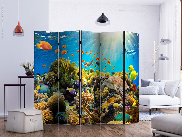 Room Separator Underwater World II - landscape of nature and animals in an underwater setting 113907 additionalImage 2