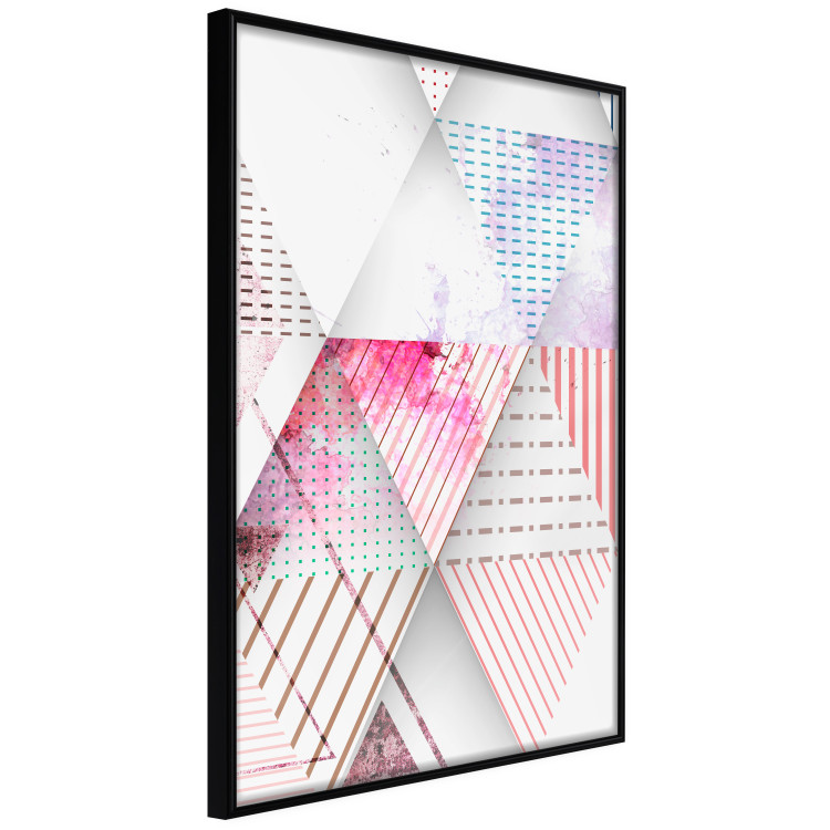 Poster Triangles - colorful abstract composition in geometric shapes 117207 additionalImage 12