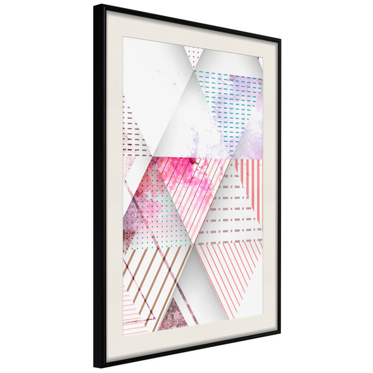 Poster Triangles - colorful abstract composition in geometric shapes 117207 additionalImage 3