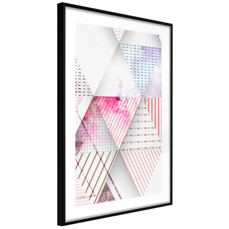 Poster Triangles - colorful abstract composition in geometric shapes 117207 additionalImage 11