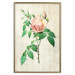 Wall Poster Victorian Rose - colorful floral composition against a background of beige stripes 117407 additionalThumb 19