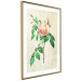 Wall Poster Victorian Rose - colorful floral composition against a background of beige stripes 117407 additionalThumb 6