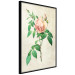 Wall Poster Victorian Rose - colorful floral composition against a background of beige stripes 117407 additionalThumb 9
