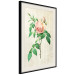 Wall Poster Victorian Rose - colorful floral composition against a background of beige stripes 117407 additionalThumb 3