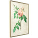 Wall Poster Victorian Rose - colorful floral composition against a background of beige stripes 117407 additionalThumb 11