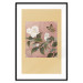 Wall Poster Azalea Flower - white petals among green leaves and a colorful butterfly 117607 additionalThumb 15