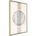 Wall Poster Network of Events - geometric abstraction with an openwork circle on a beige background 117907 additionalThumb 12