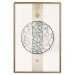 Wall Poster Network of Events - geometric abstraction with an openwork circle on a beige background 117907 additionalThumb 15