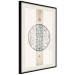 Wall Poster Network of Events - geometric abstraction with an openwork circle on a beige background 117907 additionalThumb 3
