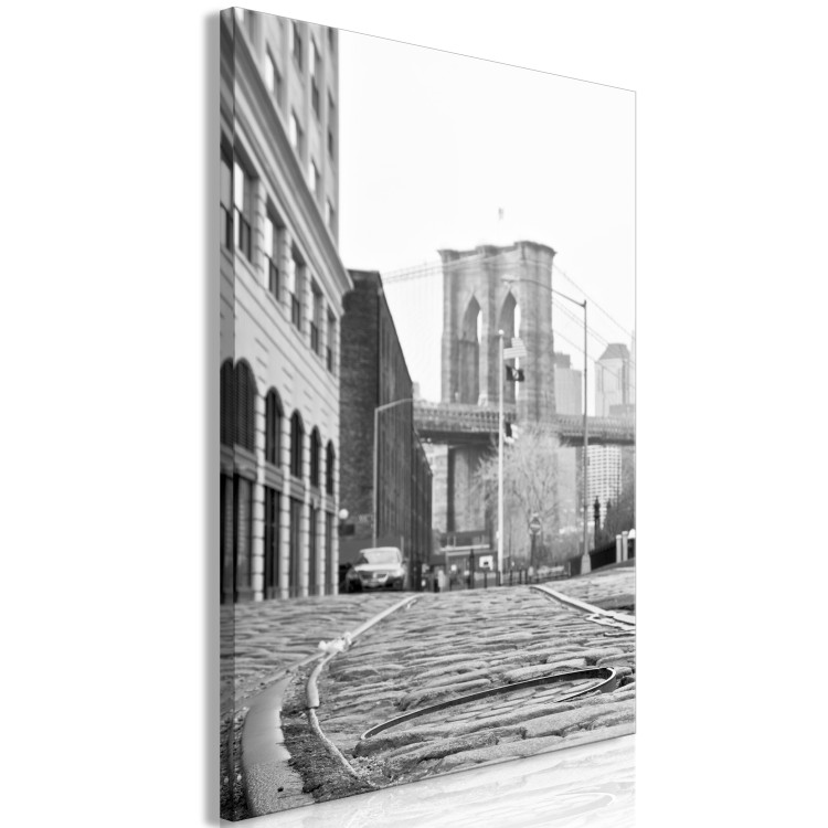 Canvas Art Print Brooklyn Bridge - an landmark of New York and architecture in the USA 118007 additionalImage 2