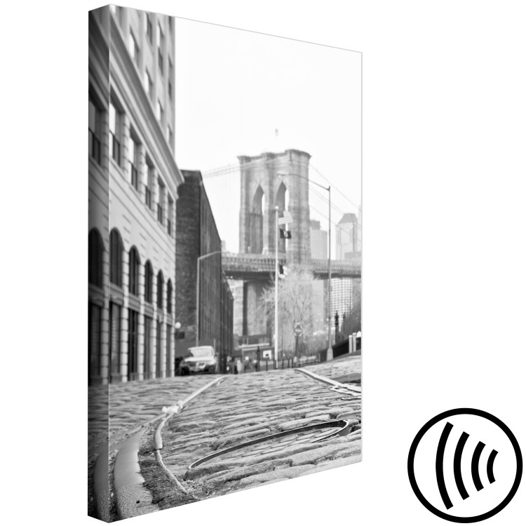 Canvas Art Print Brooklyn Bridge - an landmark of New York and architecture in the USA 118007 additionalImage 6