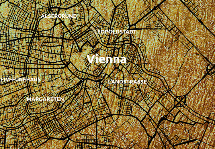 Poster Isometric Map: Vienna - map of the capital of Austria with English texts 118507 additionalImage 8