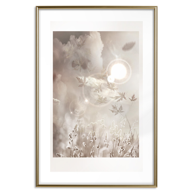 Poster Sunny Flare - nature landscape with a view of a sunlit field 119207 additionalImage 14