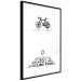 Wall Poster I like Cycling - black English texts with emojis on a white background 122807 additionalThumb 11