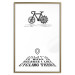 Wall Poster I like Cycling - black English texts with emojis on a white background 122807 additionalThumb 15