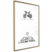 Wall Poster I like Cycling - black English texts with emojis on a white background 122807 additionalThumb 8