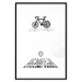 Wall Poster I like Cycling - black English texts with emojis on a white background 122807 additionalThumb 14