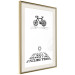 Wall Poster I like Cycling - black English texts with emojis on a white background 122807 additionalThumb 2