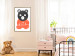 Poster Thoughtful Bear - orange animal with a gray head on a white background 122907 additionalThumb 7