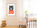 Poster Thoughtful Bear - orange animal with a gray head on a white background 122907 additionalThumb 15