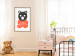 Poster Thoughtful Bear - orange animal with a gray head on a white background 122907 additionalThumb 21