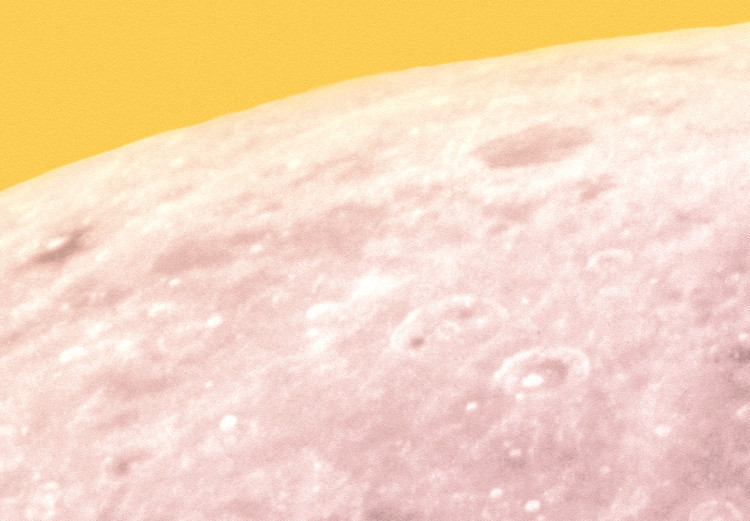Poster Sunny Moon - moon texture on contrasting yellow background 123207 additionalImage 9