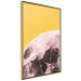 Poster Sunny Moon - moon texture on contrasting yellow background 123207 additionalThumb 14