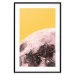 Poster Sunny Moon - moon texture on contrasting yellow background 123207 additionalThumb 17