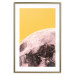 Poster Sunny Moon - moon texture on contrasting yellow background 123207 additionalThumb 14