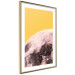 Poster Sunny Moon - moon texture on contrasting yellow background 123207 additionalThumb 8