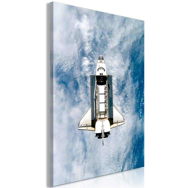 Canvas Print Shuttle flight over the ocean - outer space photo overlooking Earth 123507 additionalImage 2