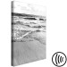 Canvas Print Waves of the Baltic Sea - black and white photo of rough sea and waves 123807 additionalThumb 6