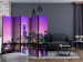 Room Divider Purple Melbourne II (5-piece) - skyscrapers against the night sky 124207 additionalThumb 4