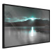 Wall Poster January Night - lake landscape with blue moon in the sky 124507 additionalThumb 10